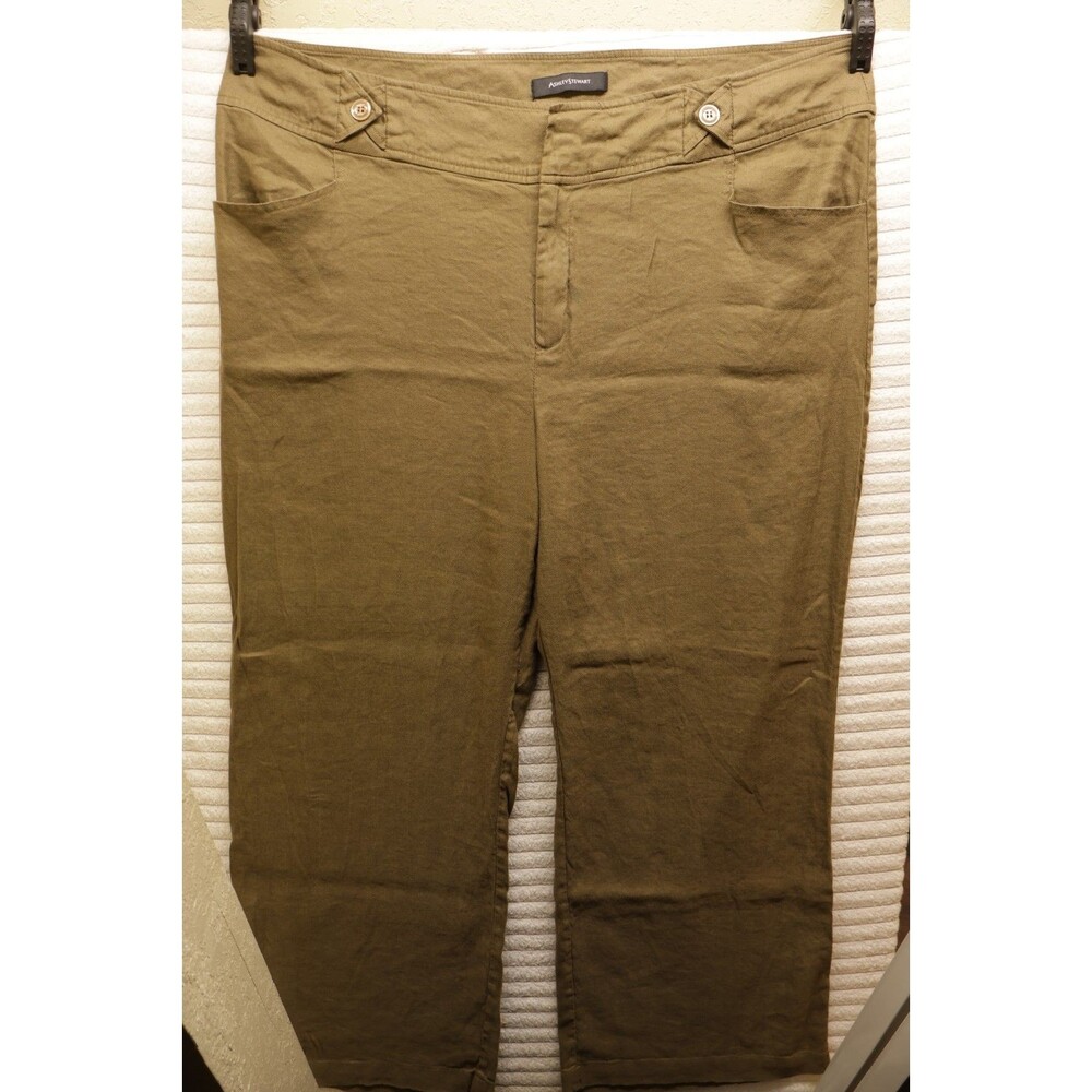 Ashley Stewart Women’s Pants Size 26W Khaki Beige Tan Casual Western Country